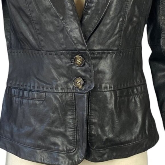 June black leather blazer - Picture 3 of 10